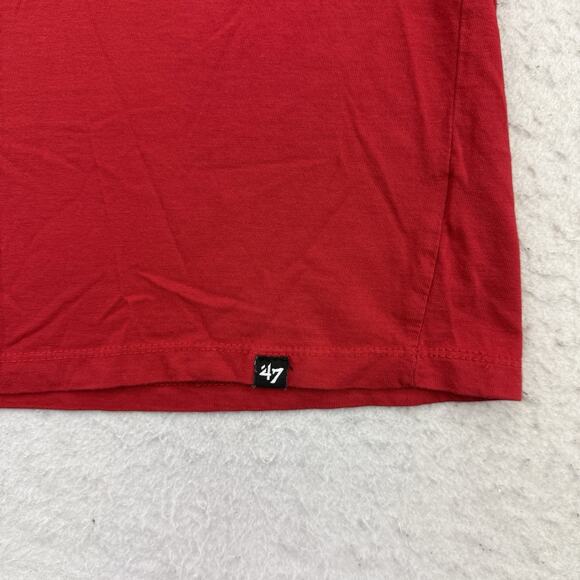 St Louis Cardinals Shirt Mens Large L Red Long Sleeve '47 MLB Baseball - Picture 5 of 11